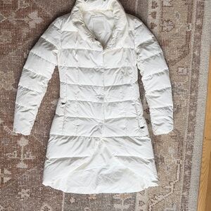 Women's Violanti Italy Goose Down White Puffer Coat